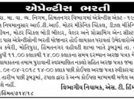 GSRTC Himatnagar Apprentice Recruitment