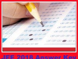 JEE Main 2018 Answer Key