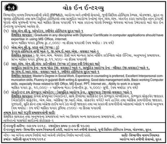 RPMU Surat Recruitment