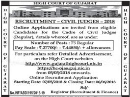 Gujarat High Court Civil Judge Recruitment