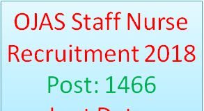 OJAS Staff Nurse Recruitment 2018