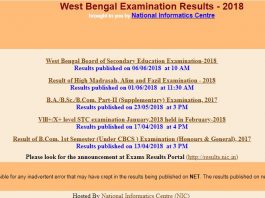 WBBSE Result