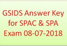 GSIDS Answer Key