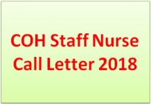 OJAS Staff Nurse Call Letter 2018