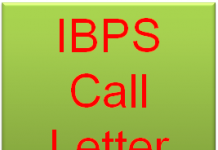 ibps call letter