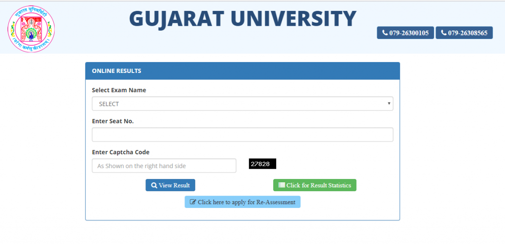 gujarat university result