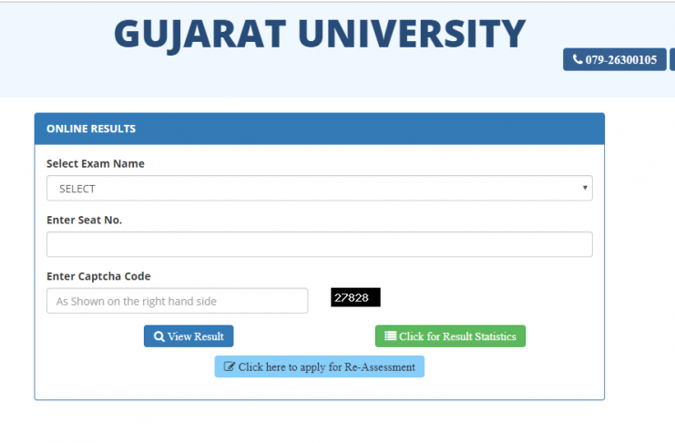 gujarat university result