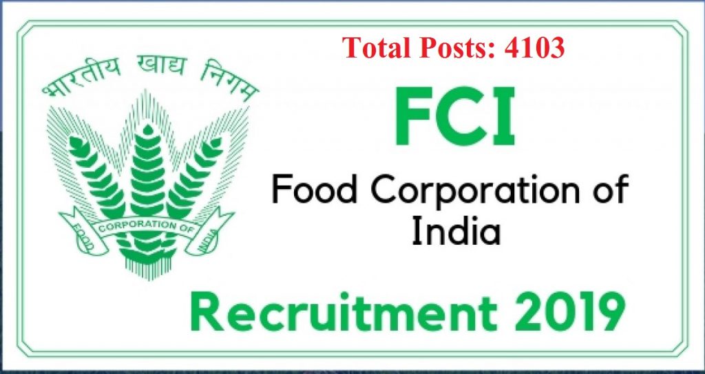 fci recruitment 2019