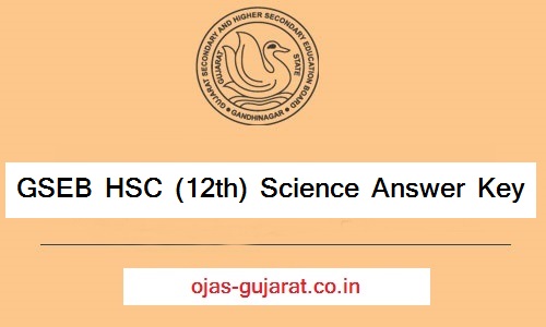 GSEB HSC 12th Science Answer Key