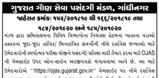 GSSSB Senior Clerk, Surveyor & Other Bharti 2019