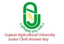 Gujarat Agricultural University Junior Clerk Answer Key