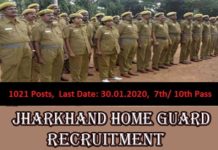 Jharkhand Home Guard Recruitment