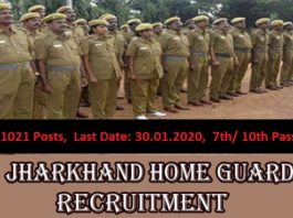 Jharkhand Home Guard Recruitment