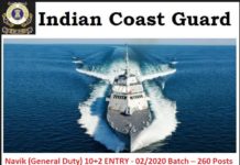 Indian Coast Guard Recruitment