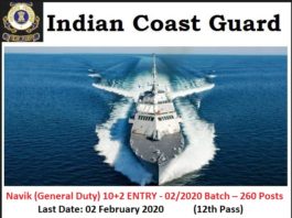 Indian Coast Guard Recruitment