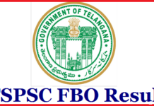 TSPSC FBO Result