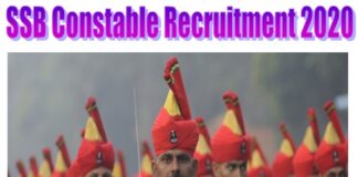 SSB Constable Recruitment