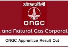 ONGC Apprentice Result