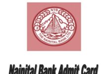 Nainital Bank Admit Card