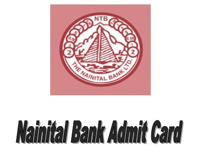 Nainital Bank Admit Card