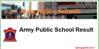 Army Public School Result