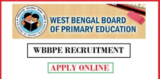 WBBPE Recruitment