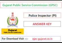 GPSC PI Answer Key