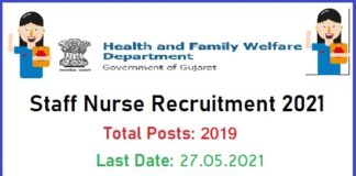GUJHEALTH Staff Nurse Recruitment
