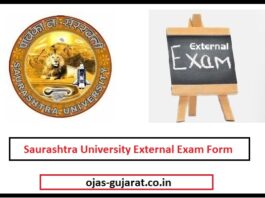 Saurashtra University External Exam Form